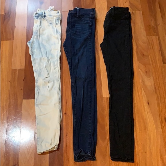 Set of 3 Abercrombie Kids Jeans Girls Size 16 - Picture 1 of 4